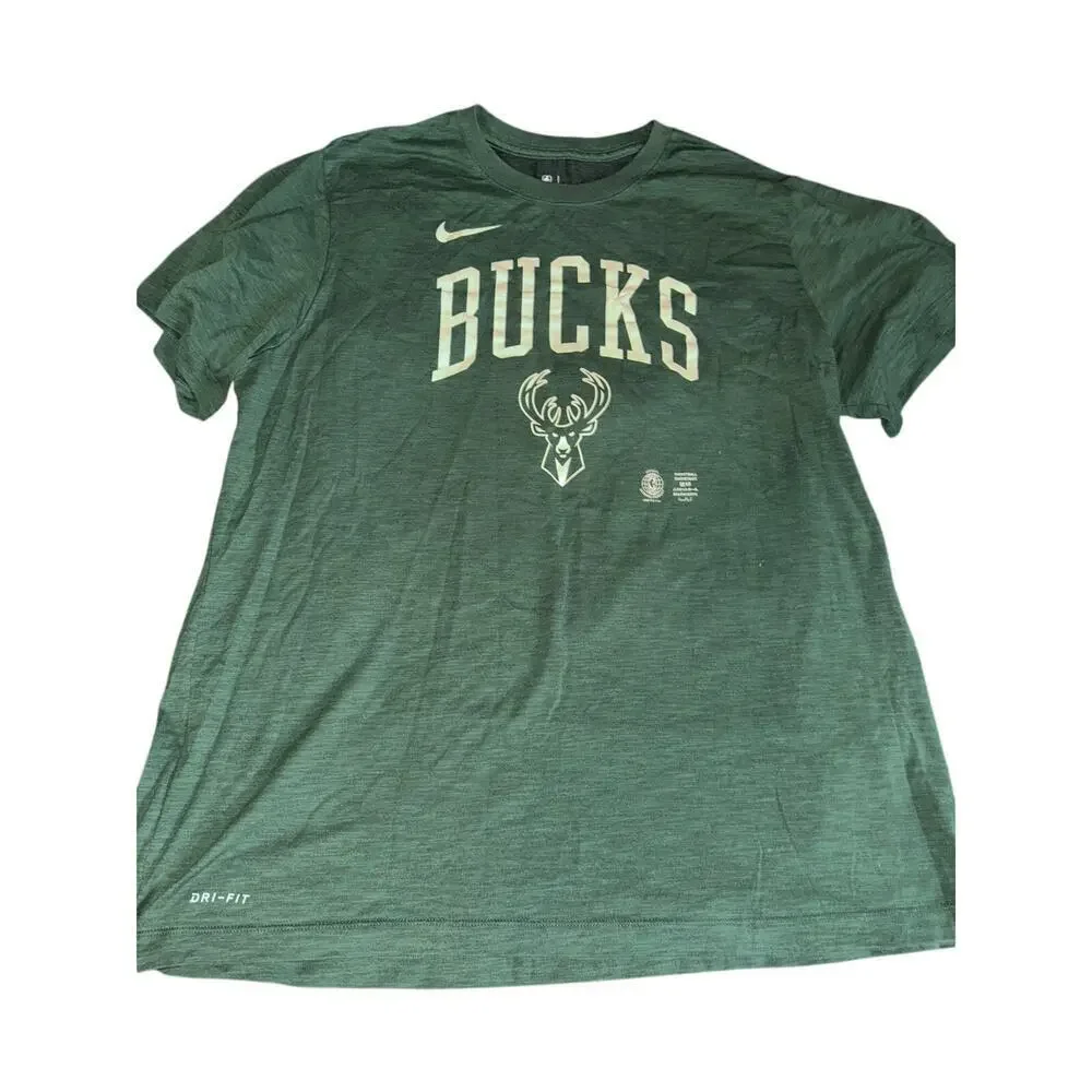 NIKE MILWAUKEE BUCKS NBA BASKETBALL shirt XXL